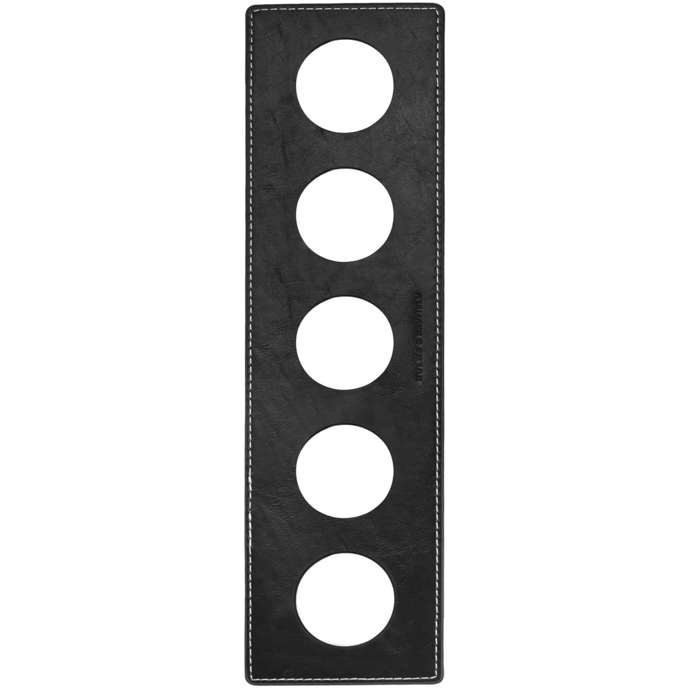 Holme & Hadfield Accessories Black The Coin Deck Mate - Vegan Leather Padding