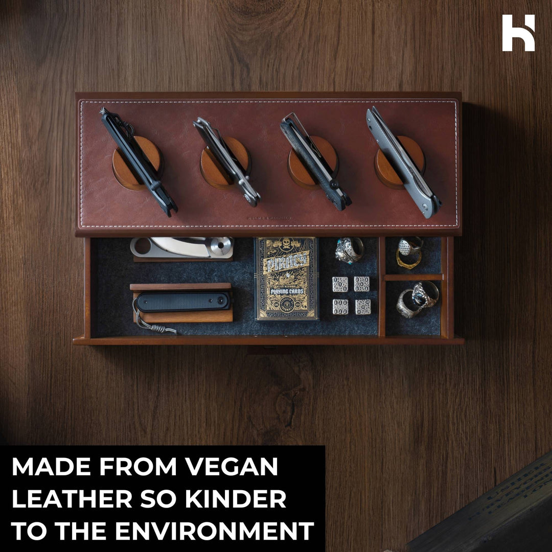 Holme & Hadfield Accessories Knife Deck & Combo Deck Mate - Vegan Leather Padding