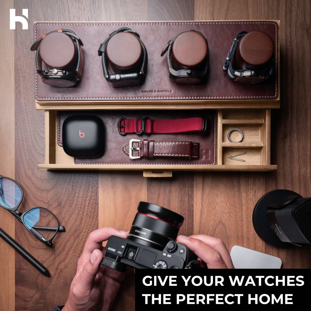 Holme & Hadfield Accessories The Watch Deck Mate - Vegan Leather Padding