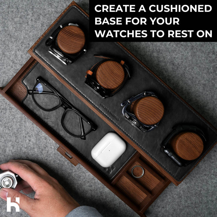 Holme & Hadfield Accessories The Watch Deck Mate - Vegan Leather Padding