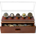 Holme & Hadfield Coin Case Walnut The Coin Deck