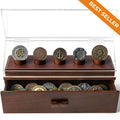 Holme & Hadfield Coin Case Walnut The Coin Deck