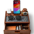 Holme & Hadfield Nightstand Organizer Walnut The Hub