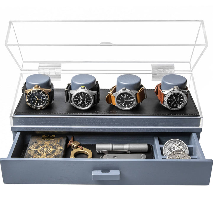 Holme & Hadfield Watch Case Gray Watch Deck Pro